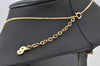 Authentic Christian Dior Gold Tone Chain Pendant Necklace CD 4276K