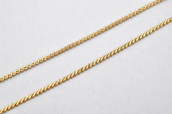 Authentic Christian Dior Gold Tone Chain Pendant Necklace CD 4276K