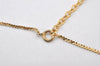 Authentic Christian Dior Gold Tone Chain Pendant Necklace CD 4276K