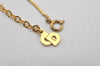 Authentic Christian Dior Gold Tone Chain Pendant Necklace CD 4276K