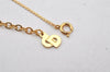 Authentic Christian Dior Gold Tone Chain Rhinestone Pendant Necklace Junk 4277K