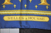 Authentic HERMES Carre 90 Scarf "SELLES A HOUSSE" Silk Navy 4278K