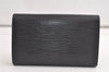 Authentic Louis Vuitton Epi Portefeuille Tresor Wallet Black M63972 LV 4279K