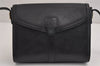 Authentic Burberrys Vintage Leather Shoulder Cross Body Bag Purse Black 4280J