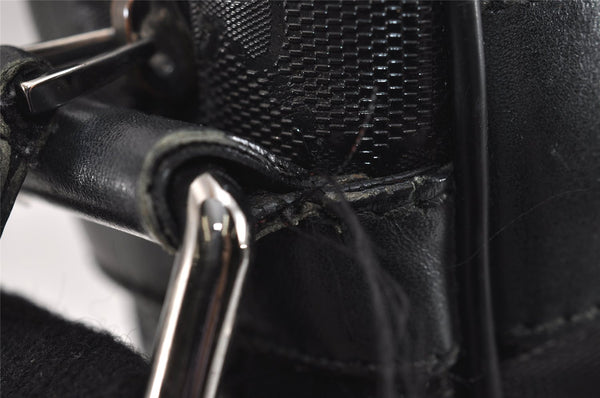 Authentic GUCCI GG Imprime Shoulder Cross Bag PVC Leather 201448 Black 4281J