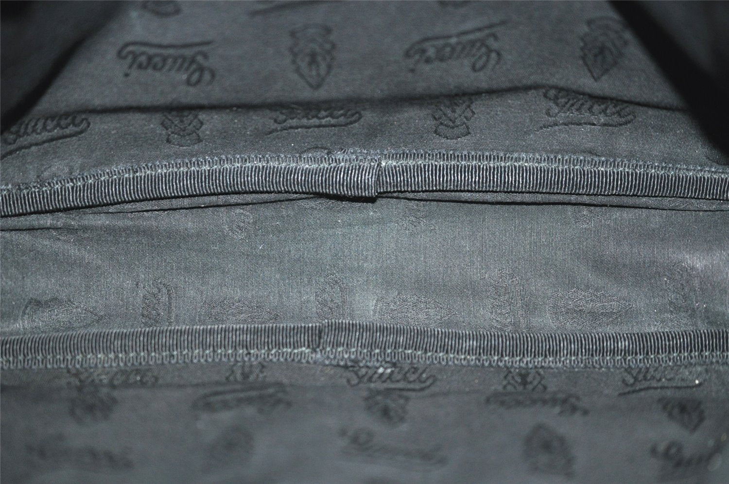 Authentic GUCCI GG Imprime Shoulder Cross Bag PVC Leather 201448 Black 4281J