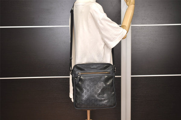 GUCCI ブラックレザー 　25cm GUCCI グッチ 2つ折り長財布 035・1408・2097 ブラック