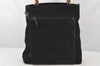 Authentic GUCCI Bamboo 2Way Shoulder Tote Bag Suede Leather Black 4281K