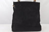 Authentic GUCCI Bamboo 2Way Shoulder Tote Bag Suede Leather Black 4281K