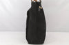 Authentic GUCCI Bamboo 2Way Shoulder Tote Bag Suede Leather Black 4281K