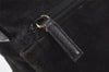 Authentic GUCCI Bamboo 2Way Shoulder Tote Bag Suede Leather Black 4281K
