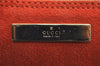 Authentic GUCCI Vintage Hand Bag Pouch Purse Suede Leather 0391103 Orange 4284J