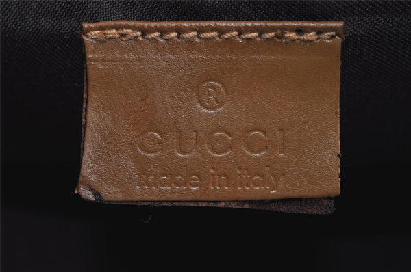 Authentic GUCCI Vintage Hand Bag Pouch Purse Suede Leather 0391103 Orange 4284J