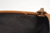 Authentic GUCCI Vintage Hand Bag Pouch Purse Suede Leather 0391103 Orange 4284J