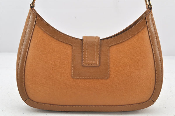 Authentic GUCCI Vintage Shoulder Hand Bag Purse Leather 0014141 Brown 4284K