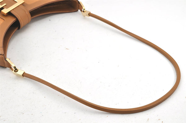 Authentic GUCCI Vintage Shoulder Hand Bag Purse Leather 0014141 Brown 4284K