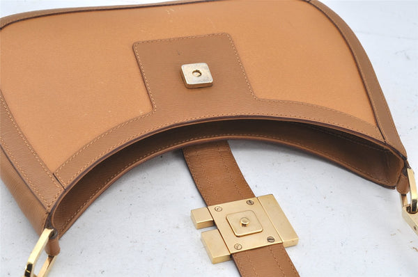 Authentic GUCCI Vintage Shoulder Hand Bag Purse Leather 0014141 Brown 4284K