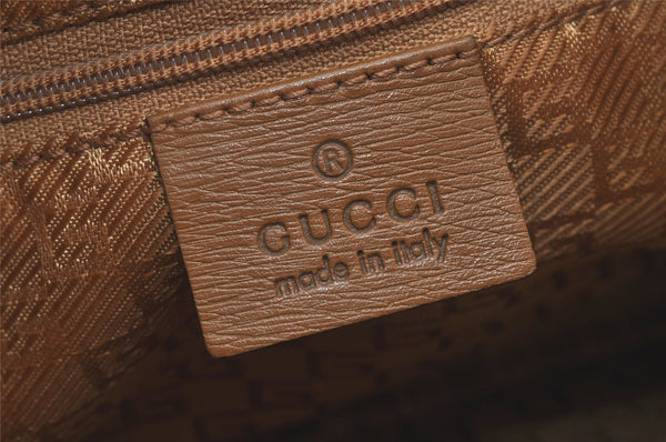Authentic GUCCI Vintage Shoulder Hand Bag Purse Leather 0014141 Brown 4284K