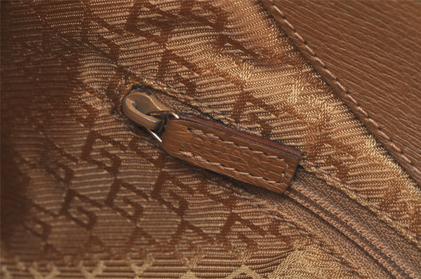 Authentic GUCCI Vintage Shoulder Hand Bag Purse Leather 0014141 Brown 4284K
