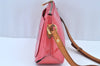 Authentic Louis Vuitton Vernis Minna Street Shoulder Bag M9146F Pink Junk 4286I