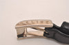 Authentic CELINE Vintage Belt Leather Size M 28.7-32.7inches Black Box 4286J