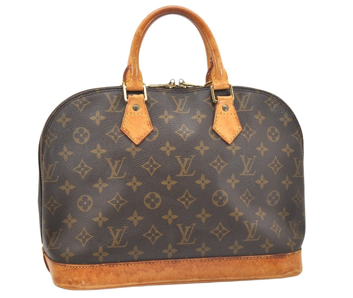 Authentic Louis Vuitton Monogram Alma Hand Bag Purse M51130 LV 4286K