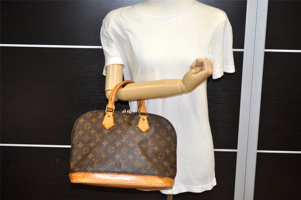 Authentic Louis Vuitton Monogram Alma Hand Bag Purse M51130 LV 4286K