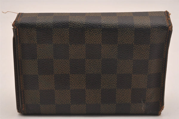 Authentic Louis Vuitton Damier Porte Tresor Etui Papier Wallet N61202 LV 4287J