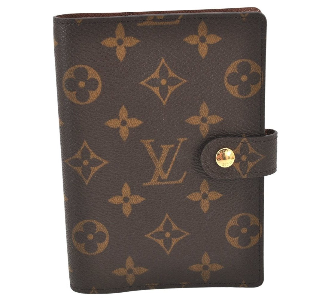 Authentic Louis Vuitton Monogram Agenda PM Notebook Cover R20005 LV 4287K
