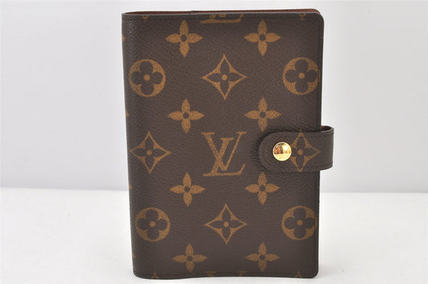 Authentic Louis Vuitton Monogram Agenda PM Notebook Cover R20005 LV 4287K