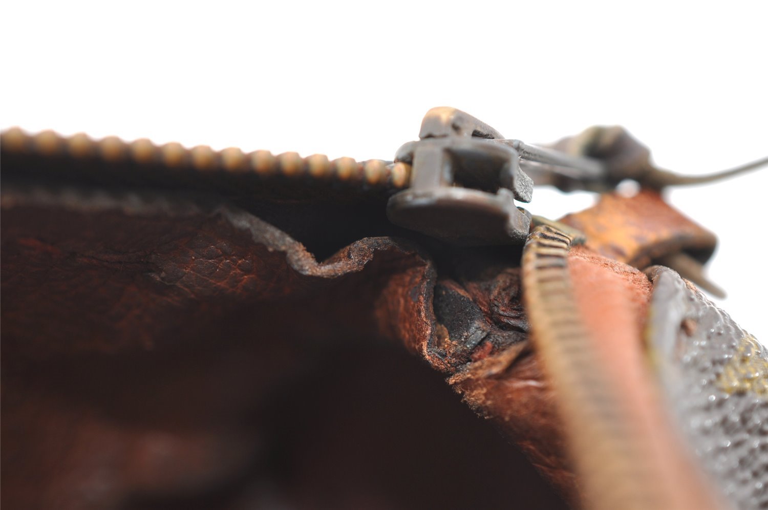 Authentic Louis Vuitton Monogram Papillon Pouch Old Model LV Junk 4288I