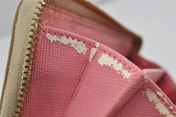 Authentic COACH Madison Dotted Op Art Long Wallet Purse PVC Leather Beige 4288J