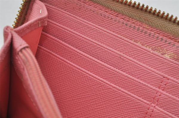 Authentic COACH Madison Dotted Op Art Long Wallet Purse PVC Leather Beige 4288J