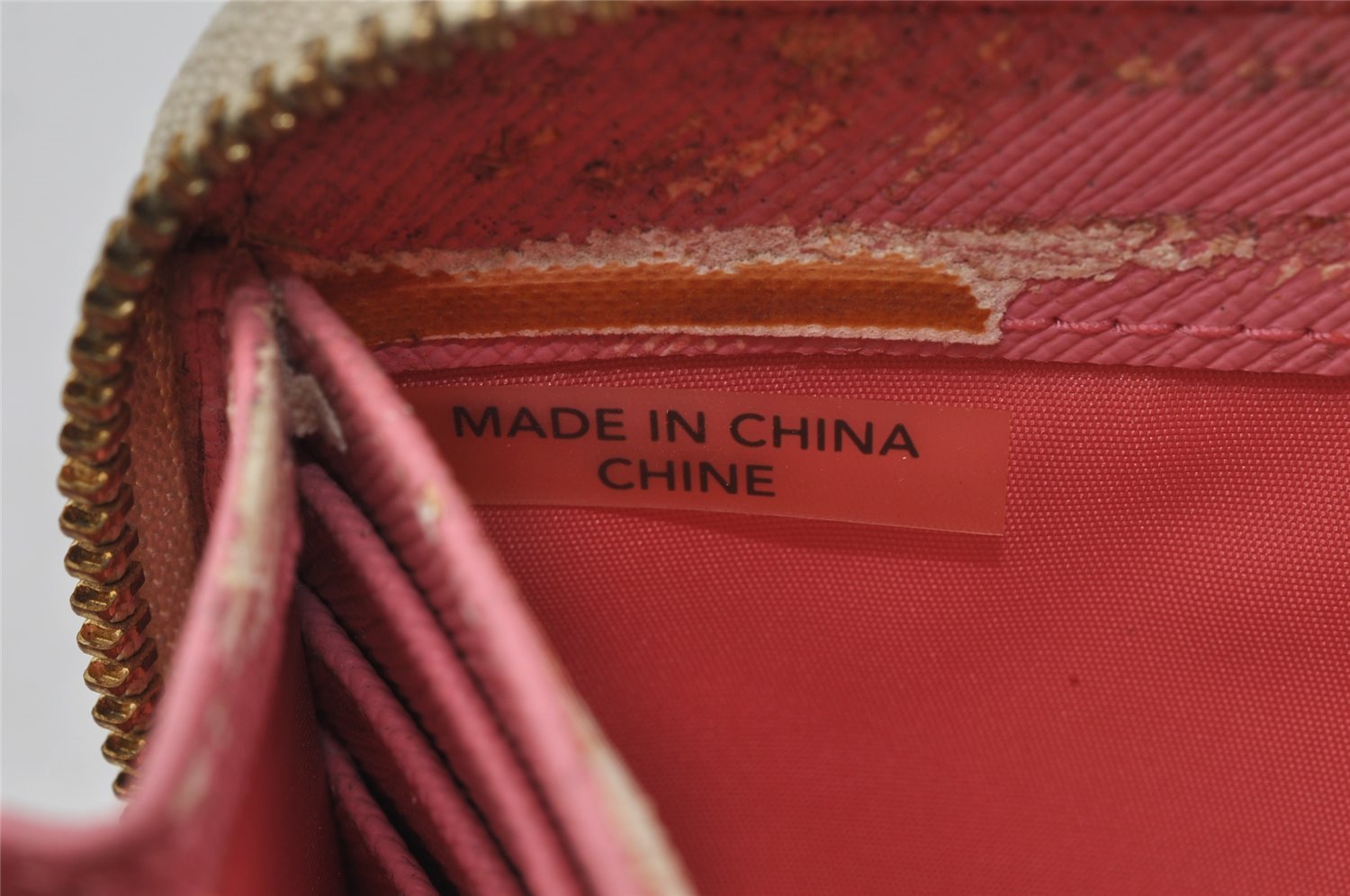 Authentic COACH Madison Dotted Op Art Long Wallet Purse PVC Leather Beige 4288J