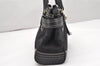 Authentic COACH Signature Shoulder Hand Bag Canvas Leather 10507 Black 4288K
