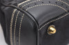 Authentic COACH Signature Shoulder Hand Bag Canvas Leather 10507 Black 4288K