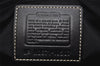Authentic COACH Signature Shoulder Hand Bag Canvas Leather 10507 Black 4288K