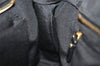 Authentic COACH Signature Shoulder Hand Bag Canvas Leather 10507 Black 4288K