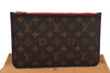 Authentic Louis Vuitton Monogram Neverfull GM Pouch Purse Clutch Bag Pink 4289K