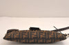 Authentic FENDI Zucca Vintage Shoulder Bag Purse Canvas Leather Brown 4290J