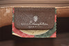 Authentic GUCCI Vintage Clutch Hand Bag Purse GG PVC Leather Brown 4290K