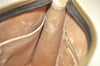Authentic GUCCI Vintage Clutch Hand Bag Purse GG PVC Leather Brown 4290K