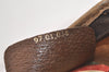 Authentic GUCCI Vintage Clutch Hand Bag Purse GG PVC Leather Brown 4290K