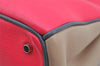 Authentic Christian Dior Diorissimo 2Way Hand Bag Purse Leather Pink Beige 4291J