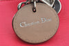 Authentic Christian Dior Diorissimo 2Way Hand Bag Purse Leather Pink Beige 4291J