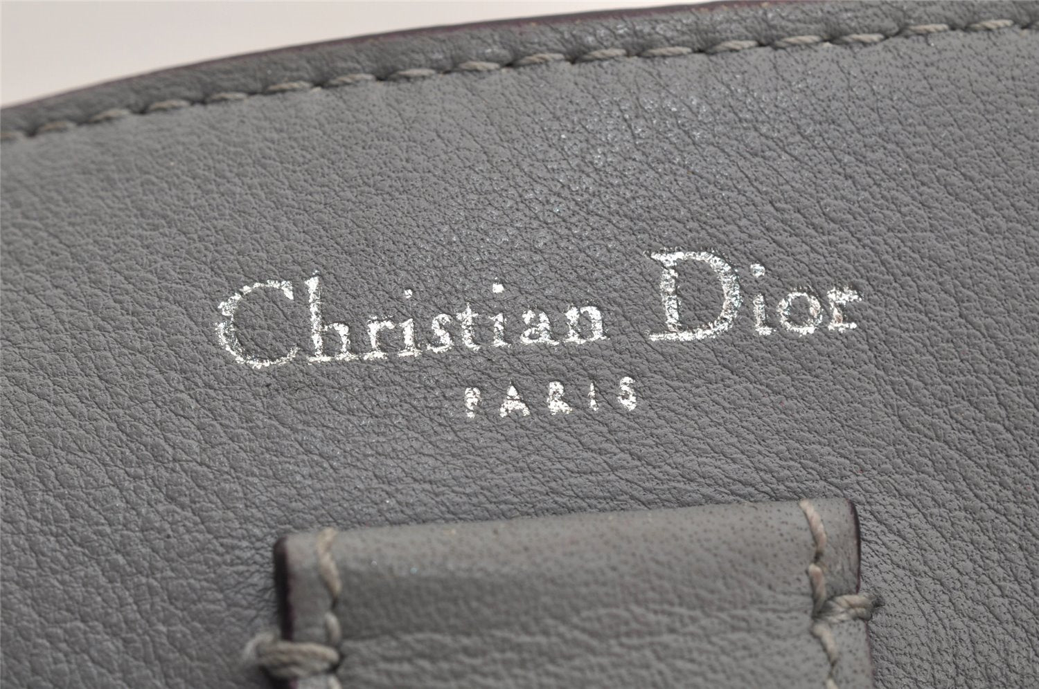 Authentic Christian Dior Diorissimo 2Way Hand Bag Purse Leather Pink Beige 4291J