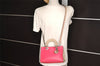 Authentic Christian Dior Diorissimo 2Way Hand Bag Purse Leather Pink Beige 4291J