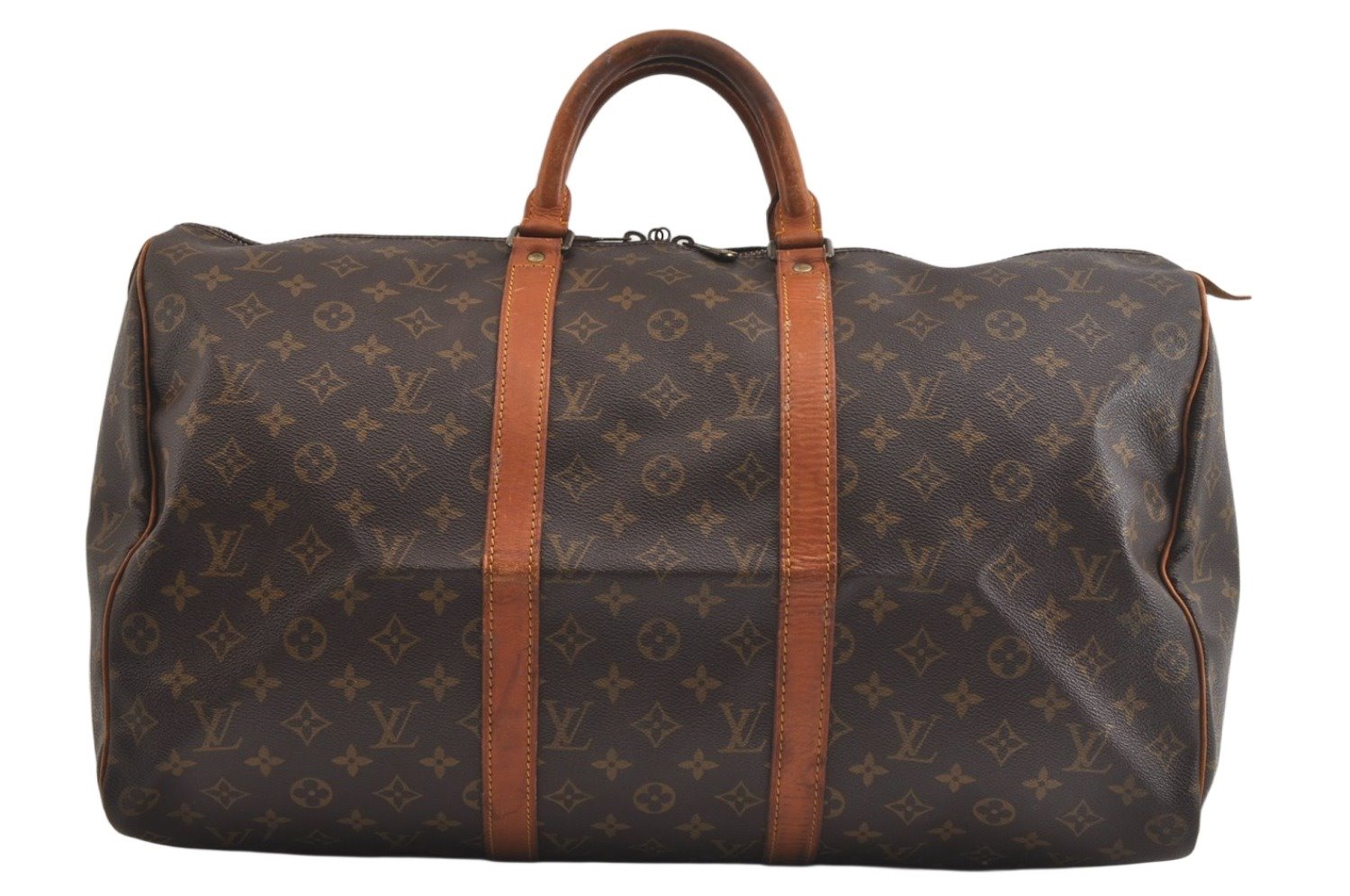 Authentic Louis Vuitton Monogram Keepall 50 Travel Boston Bag M41426 LV 4291K