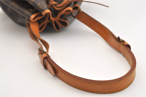 Authentic Louis Vuitton Monogram Noe Shoulder Drawstring Bag M42224 LV 4294J