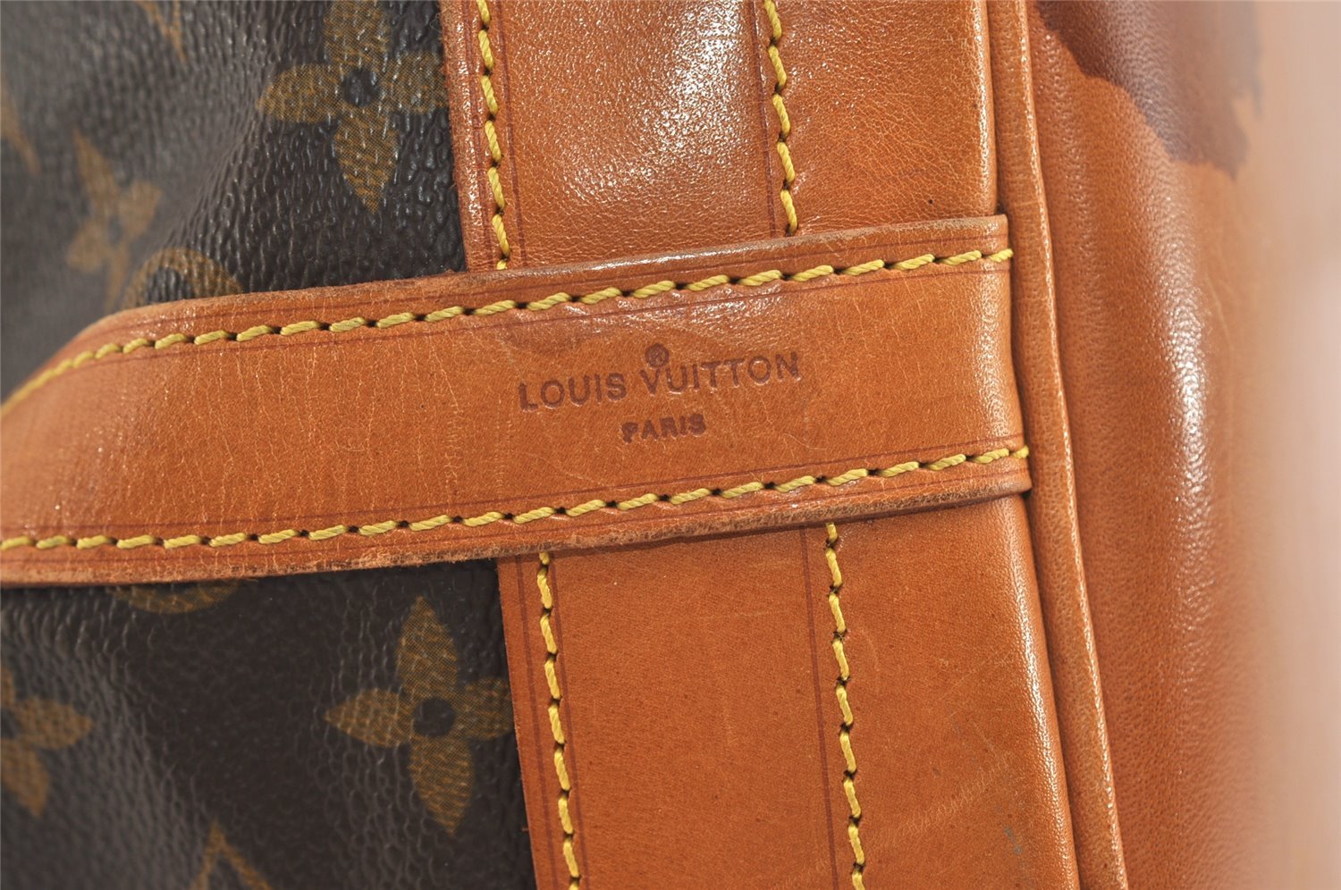 Authentic Louis Vuitton Monogram Noe Shoulder Drawstring Bag M42224 LV 4294J